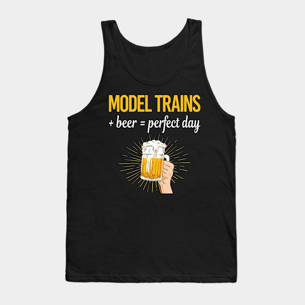 Beer Perfect Day Model Train Trains Railroad Railway Tank Top by relativeshrimp